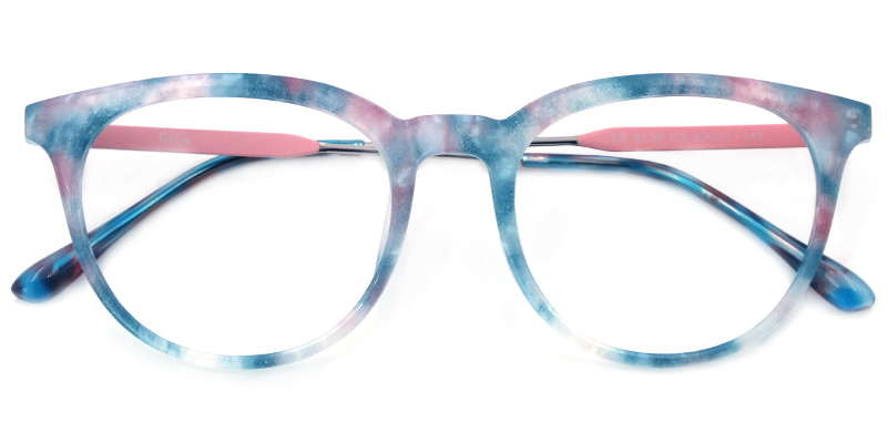 Christina Round Glasses on Zeelool.com7