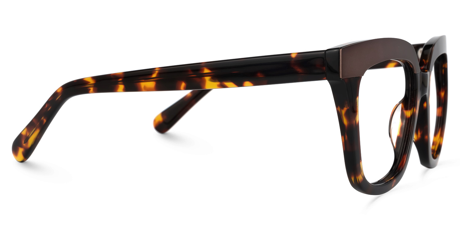Milledge Square Tortoise Glasses | ZEELOOL UK2