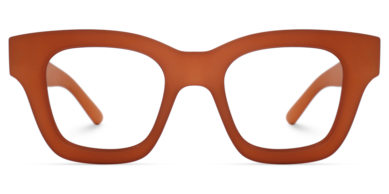Adriane Square Brown Glasses | ZEELOOL UK0