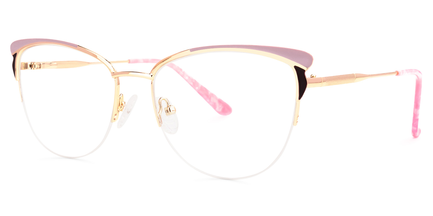 Pendy Browline Pink Glasses | ZEELOOL UK1