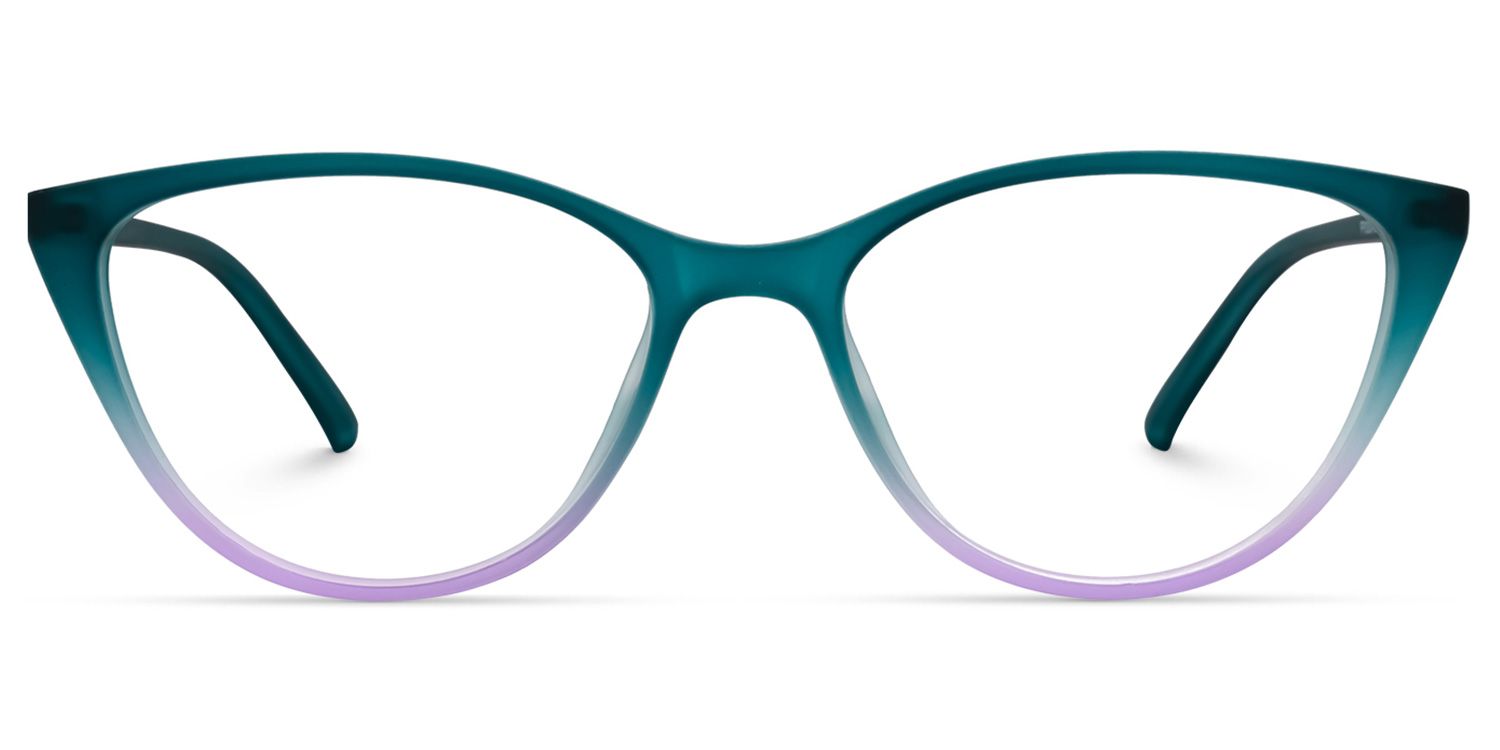 Lucy Cateye Green Glasses  | ZEELOOL UK0
