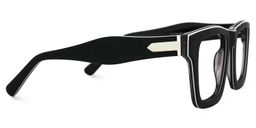 Riley Rectangle Dark-Gray Glasses3