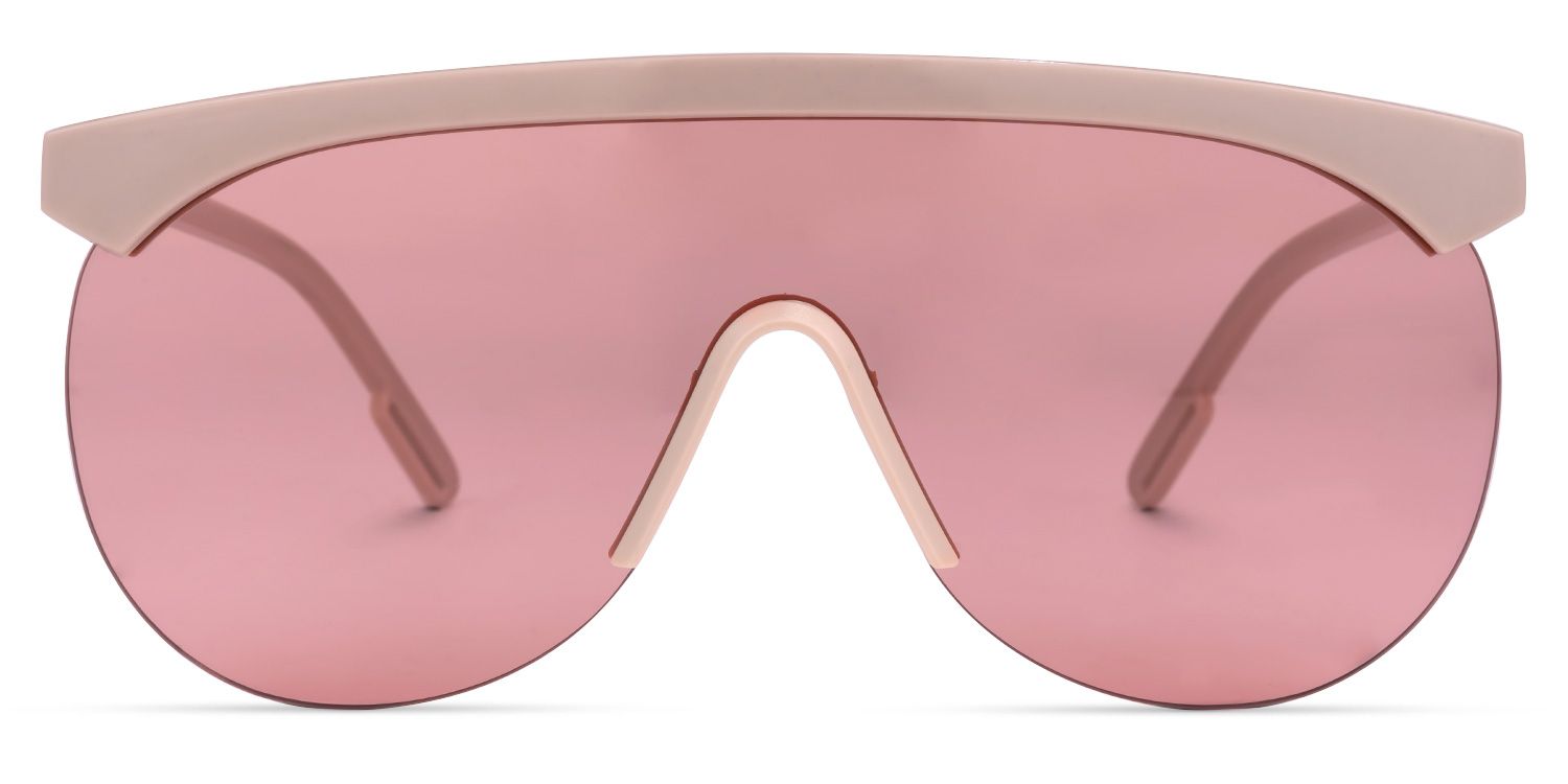 Olguimar Geometric Pink Sunglasses | ZEELOOL UK0