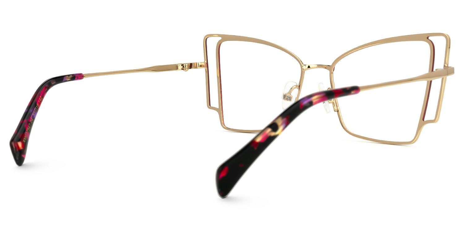 Tapacia Geometric Red Glasses | ZEELOOL UK3