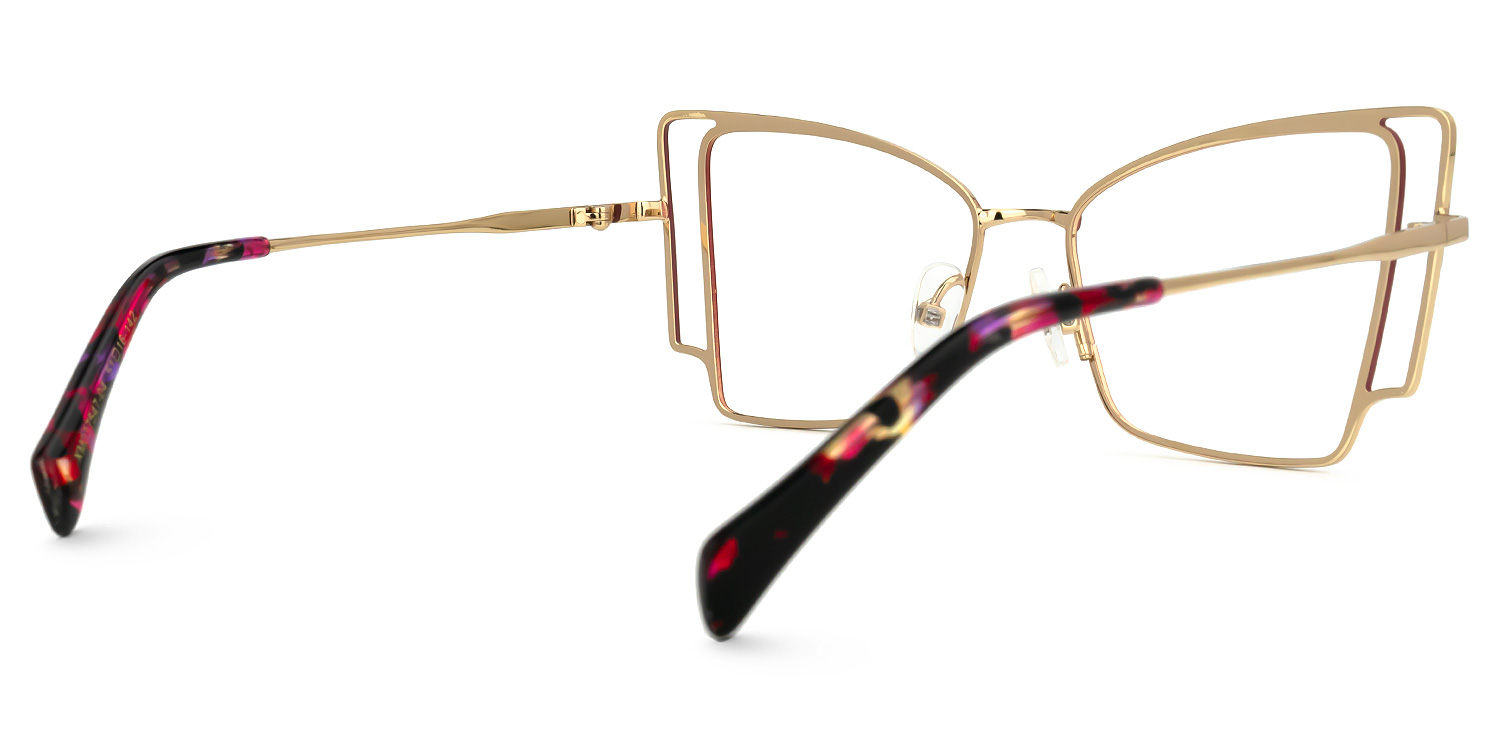 Tapacia Geometric Red Glasses | ZEELOOL UK3