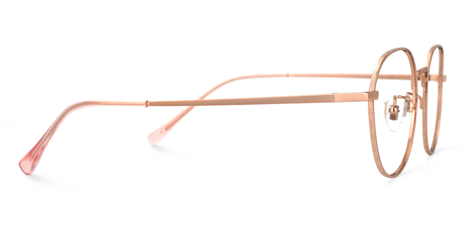 Vasquez Geometric Rose-Gold Glasses | ZEELOOL UK2