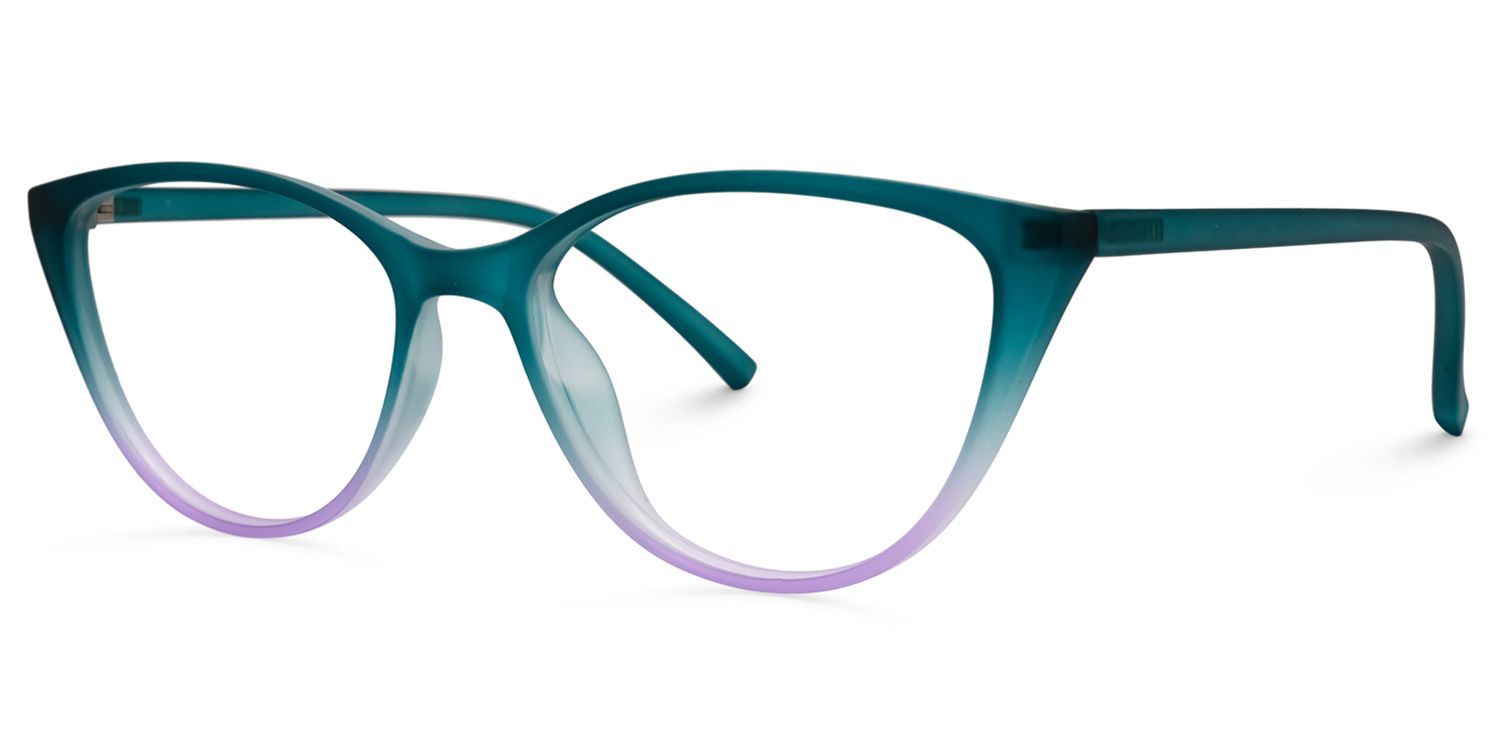 Lucy Cateye Green Glasses  | ZEELOOL UK1