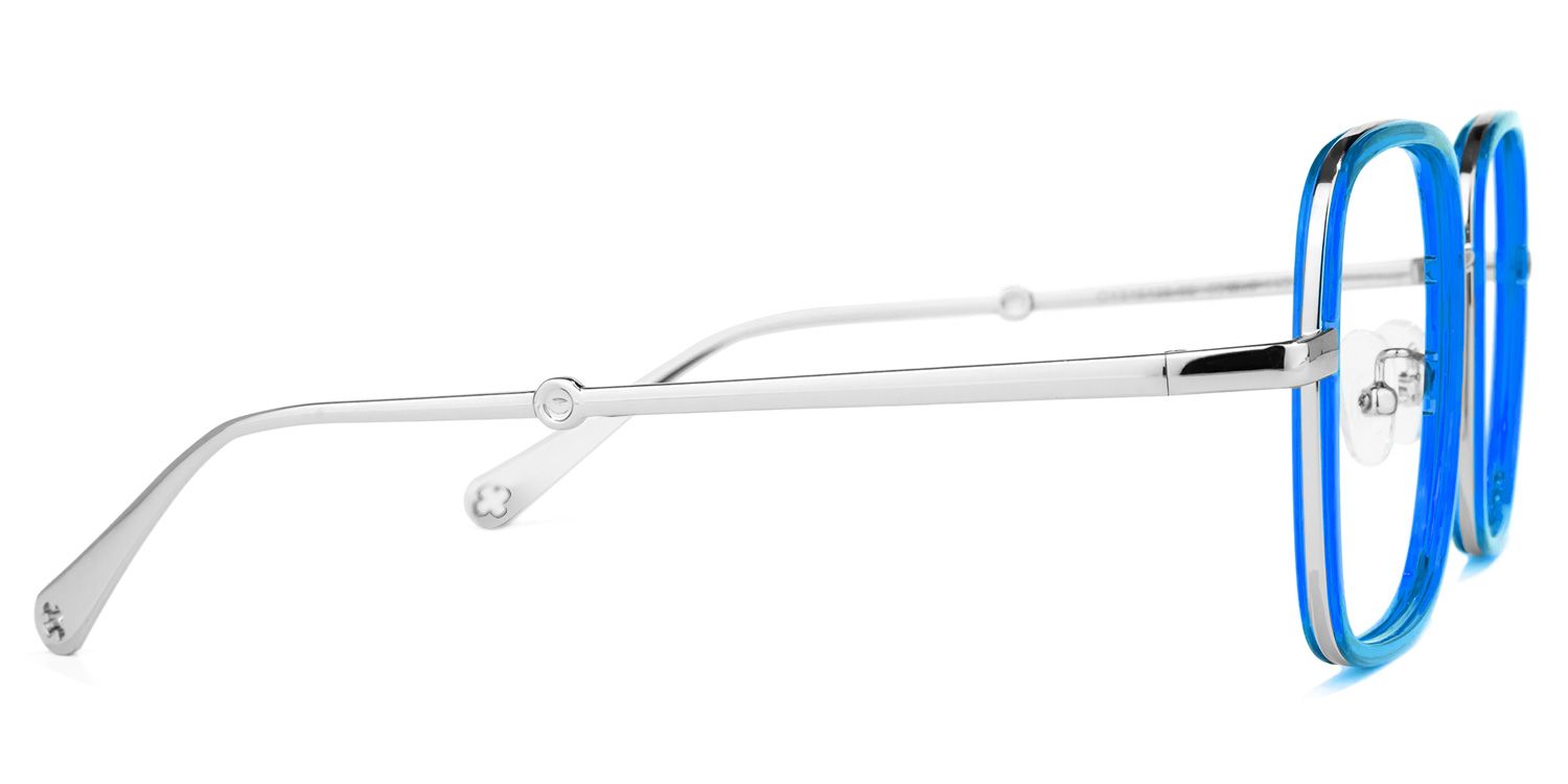 Ozzy Square Blue Glasses | ZEELOOL UK2
