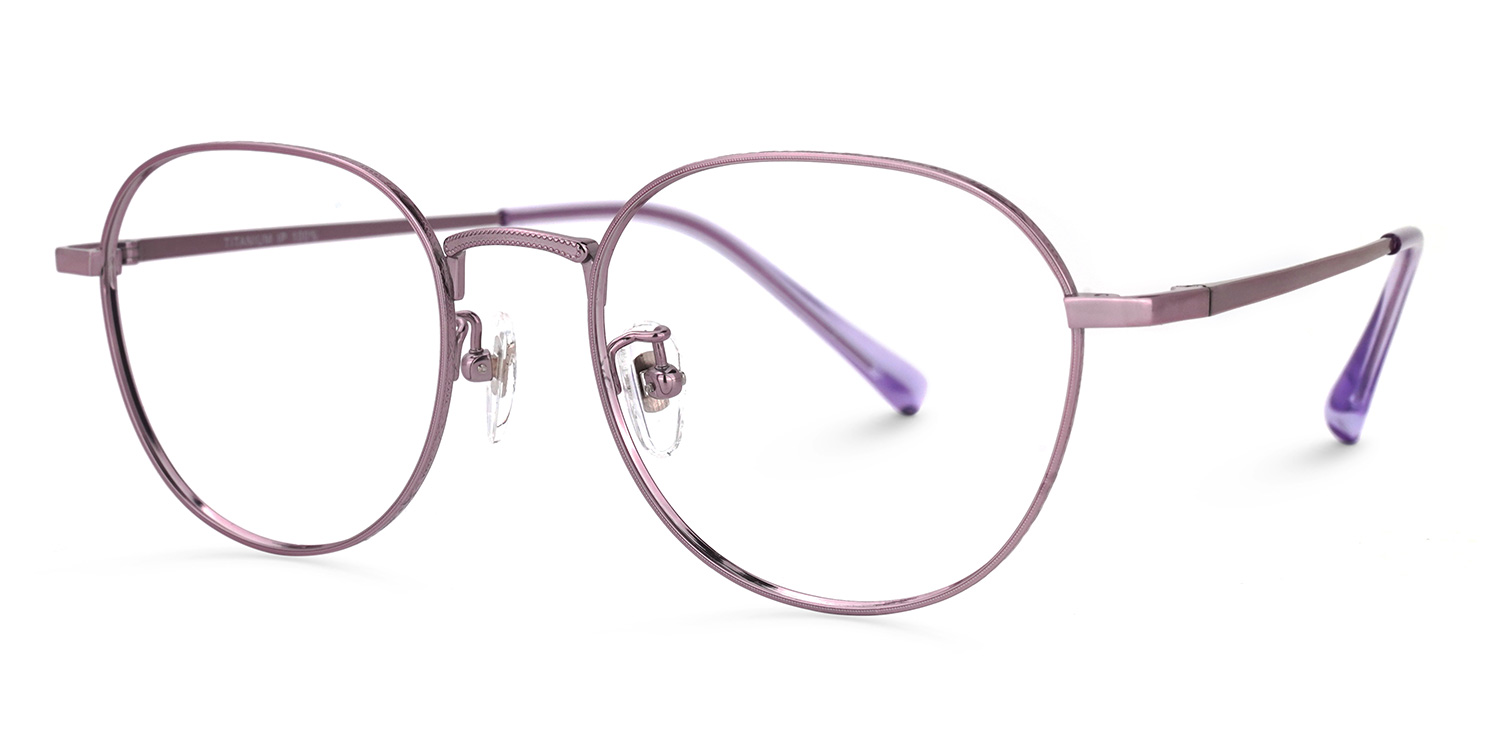 Vasquez Geometric Purple Glasses | ZEELOOL UK1