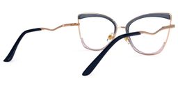Benika Cateye Blue-Purple Glasses3