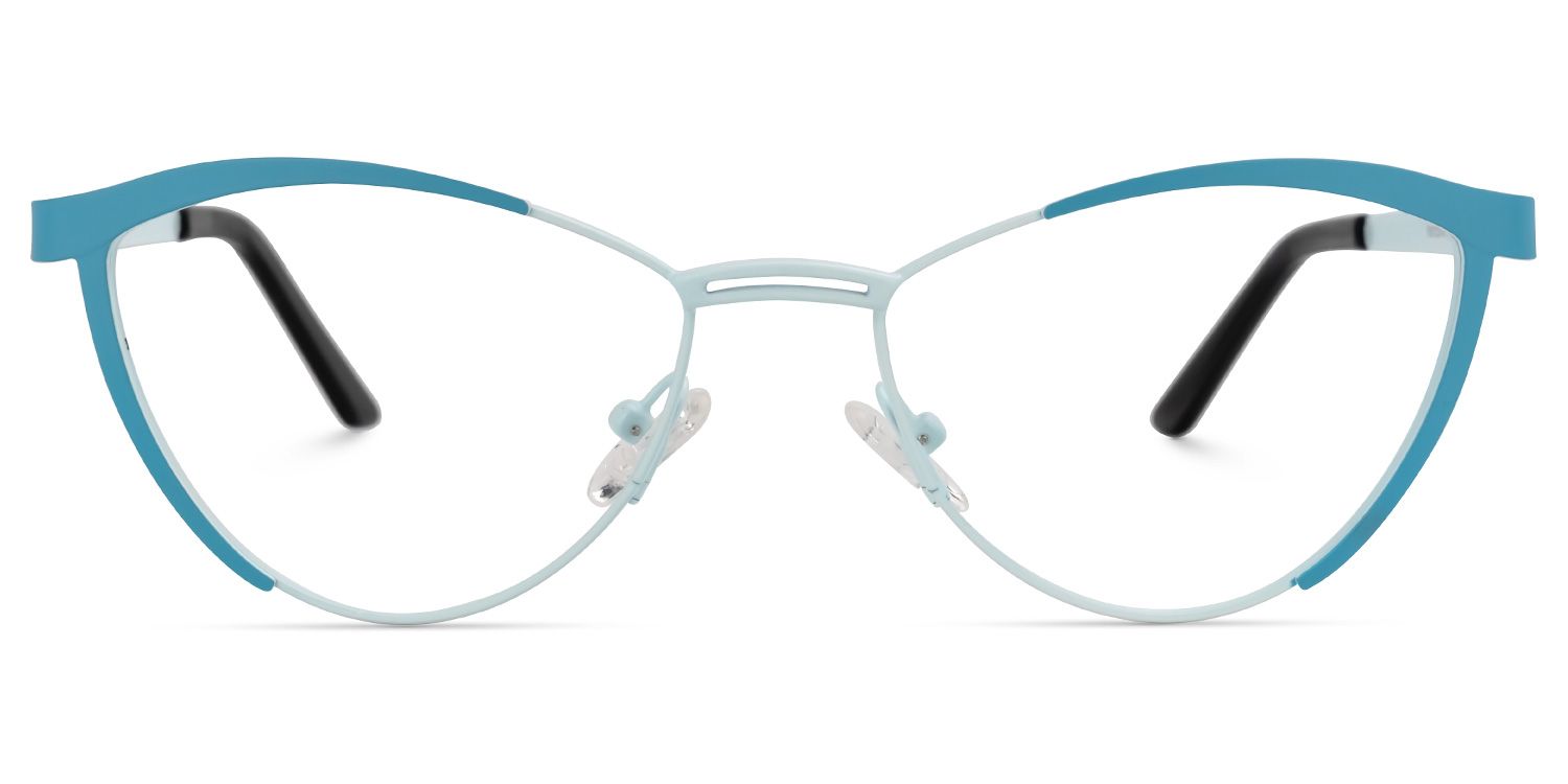 Sydney Cat Eye Blue Glasses | ZEELOOL UK0