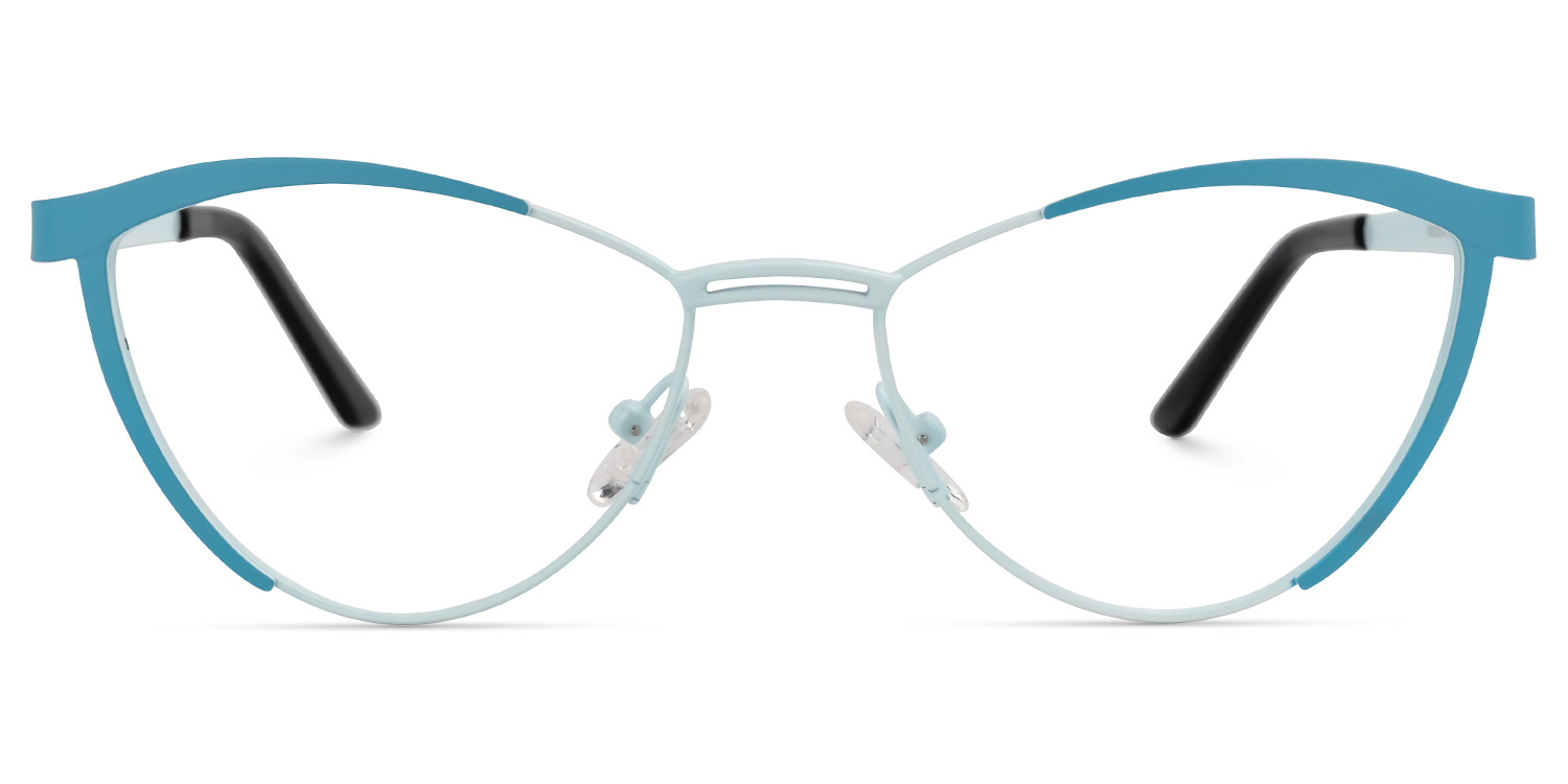 Sydney Cat Eye Blue Glasses | ZEELOOL UK0