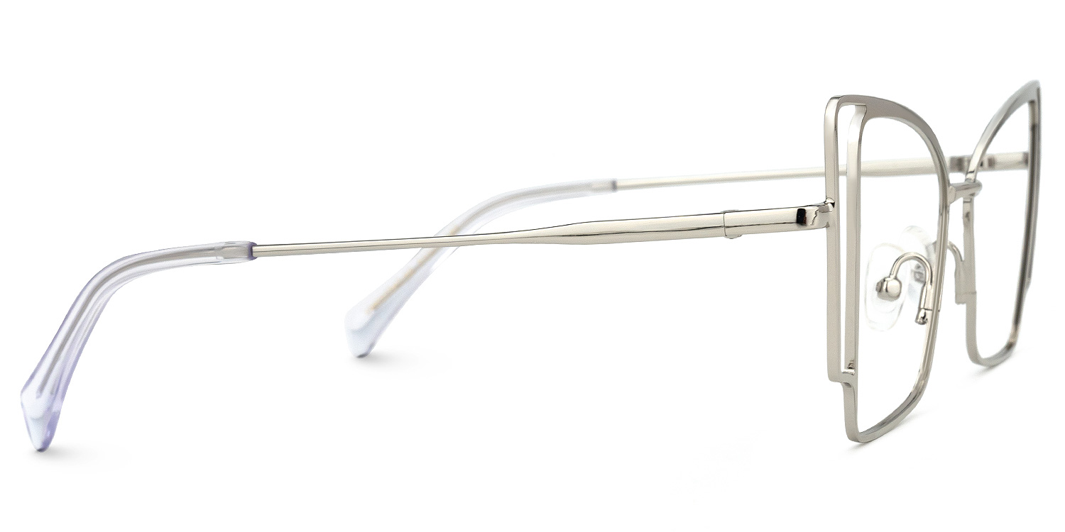 Tapacia Geometric Silver Glasses | ZEELOOL UK2