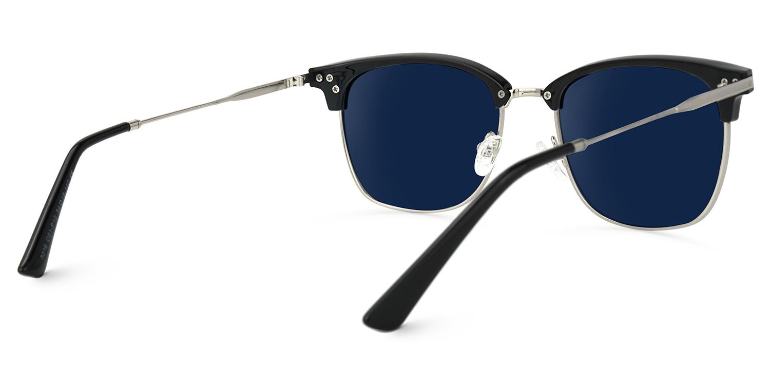 Marcelle Square Black Sunglasses | ZEELOOL UK3
