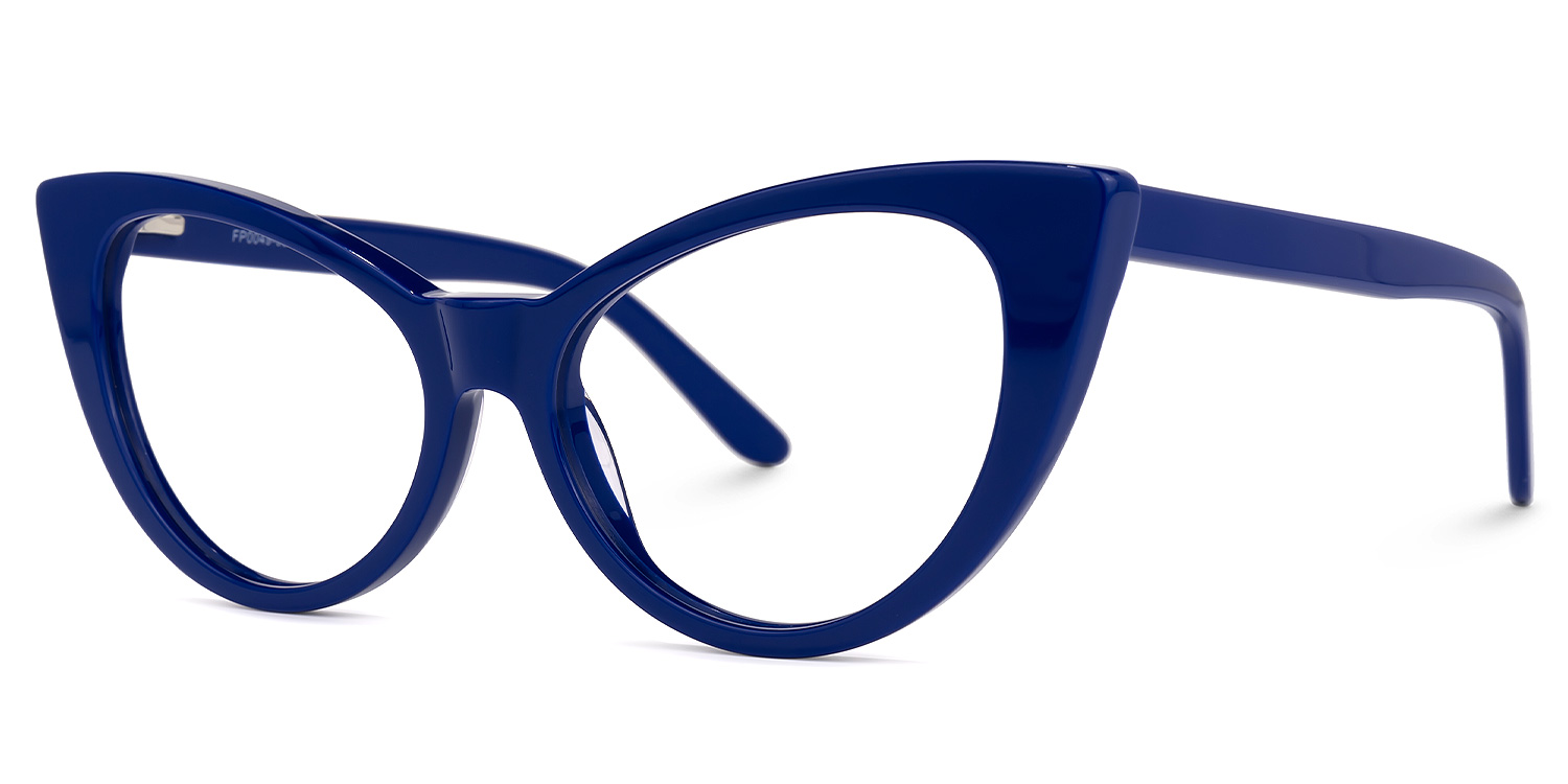 Marilyn Cateye Blue Eyeglasses | ZEELOOL UK1