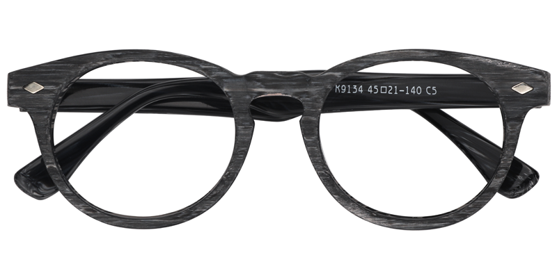 Patrick Round Gray Glasses | ZEELOOL UK1