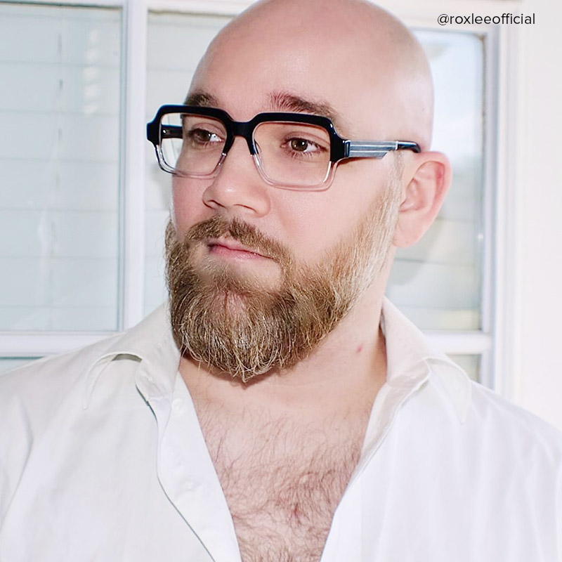 Jack Rectangle Black & Crystal Frame Glasses | ZEELOOL UK7