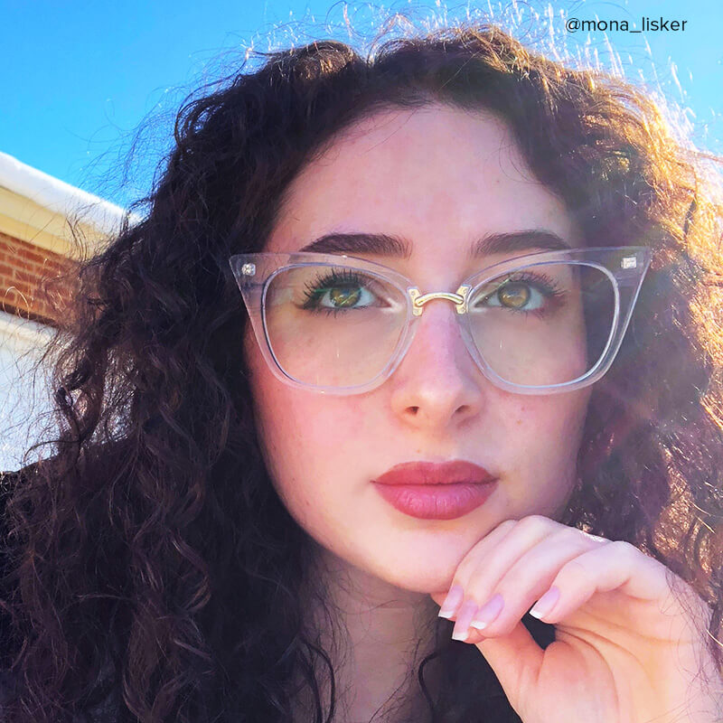 Martha Cat Eye Crystal Glasses | ZEELOOL UK6