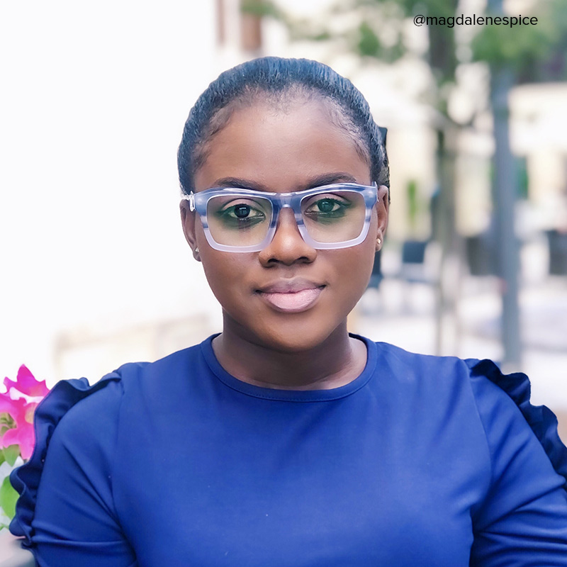 Riley Rectangle Light Blue Glasses for Men and Women4