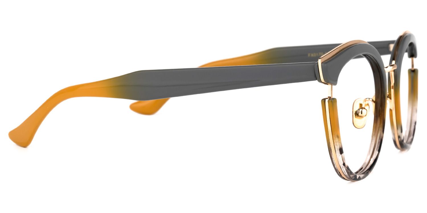 Laraine Cat Eye Gray Frame Glasses | ZEELOOL UK2