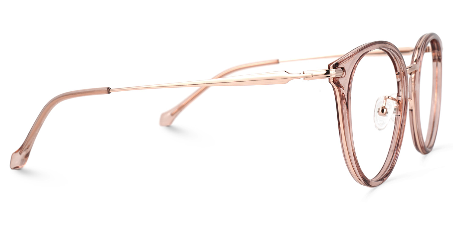 Yahaira Round Pink Glasses | ZEELOOL UK2