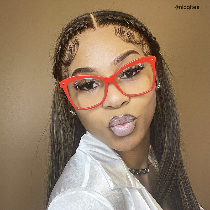 Isaebella Butterfly Red Glasses11