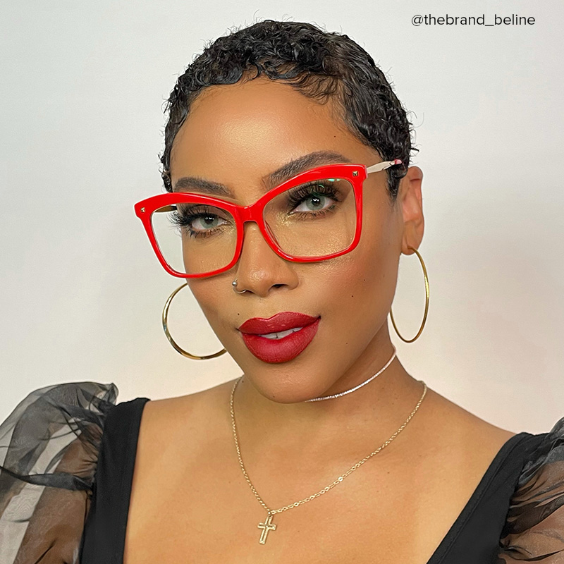 ZEELOOL Isaebella Butterfly Red Glasses