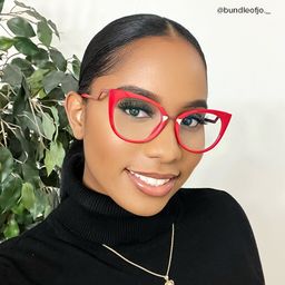 Jacqueline Cat Eye Red Glasses5