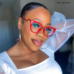 Jacqueline Cat Eye Red Glasses9