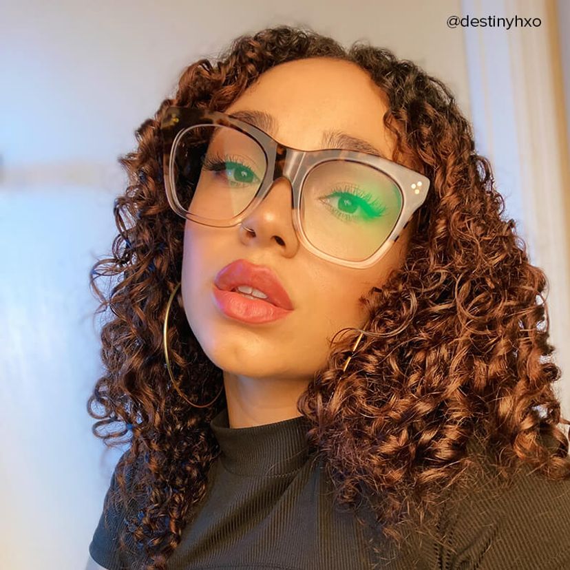 Tandy Rectangle Light-Tortoise Glasses