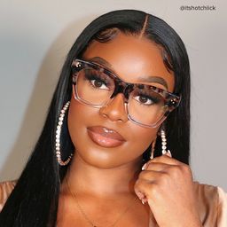 Tandy Rectangle Light-Tortoise Glasses9