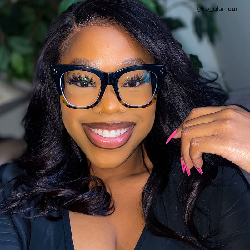 Tandy Rectangle Tortoise Frame Glasses | ZEELOOL UK8