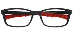 Lacy Rectangle Black Red Sports Glasses1