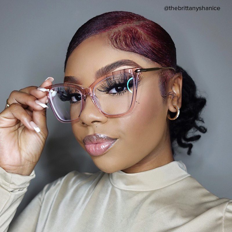 Hilary Butterfly Pink Glasses10