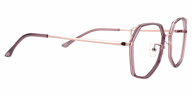 Aviva Geometric Light Purple Glasses | ZEELOOL UK5