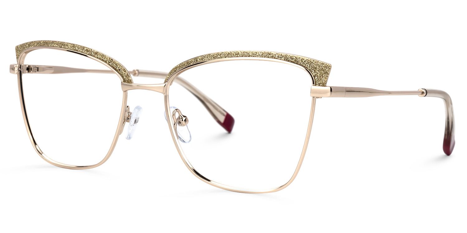 Myra Cateye Yellow Glasses | ZEELOOL UK1