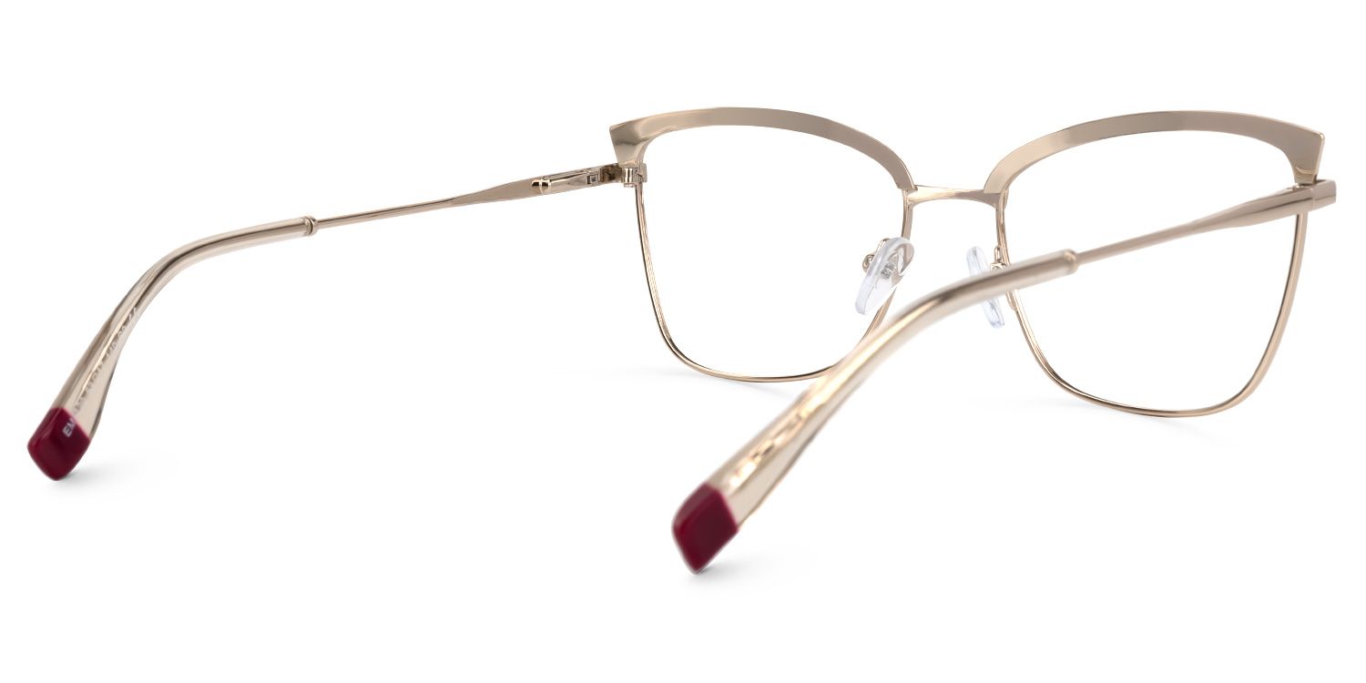 Myra Cateye Yellow Glasses | ZEELOOL UK3