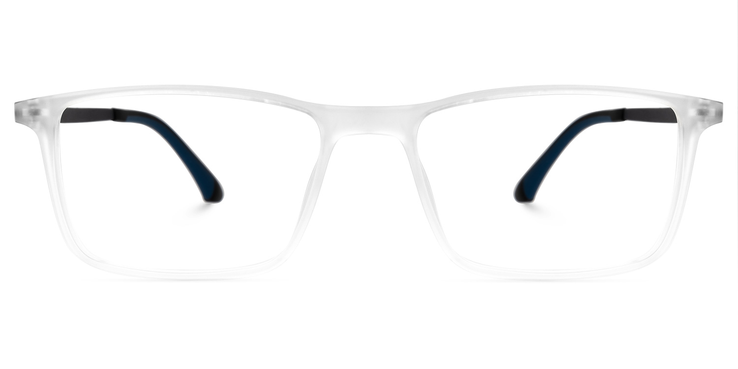 Bollin Rectangle White Glasses | ZEELOOL UK0