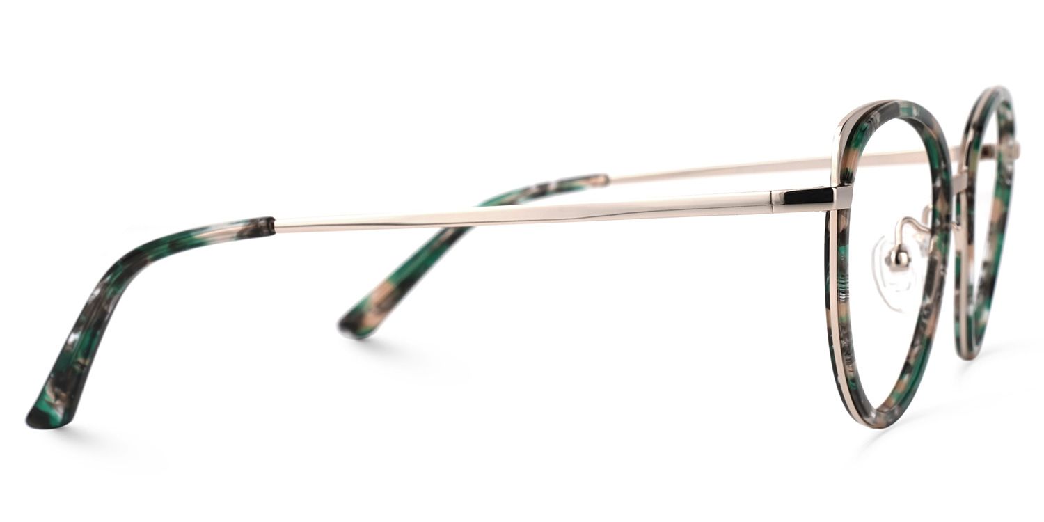 Vanesa Geometric Green-Floral Glasses | ZEELOOL UK2