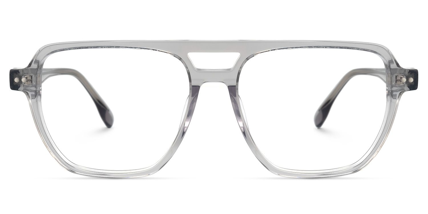Desiree Square Gray Glasses | ZEELOOL UK0