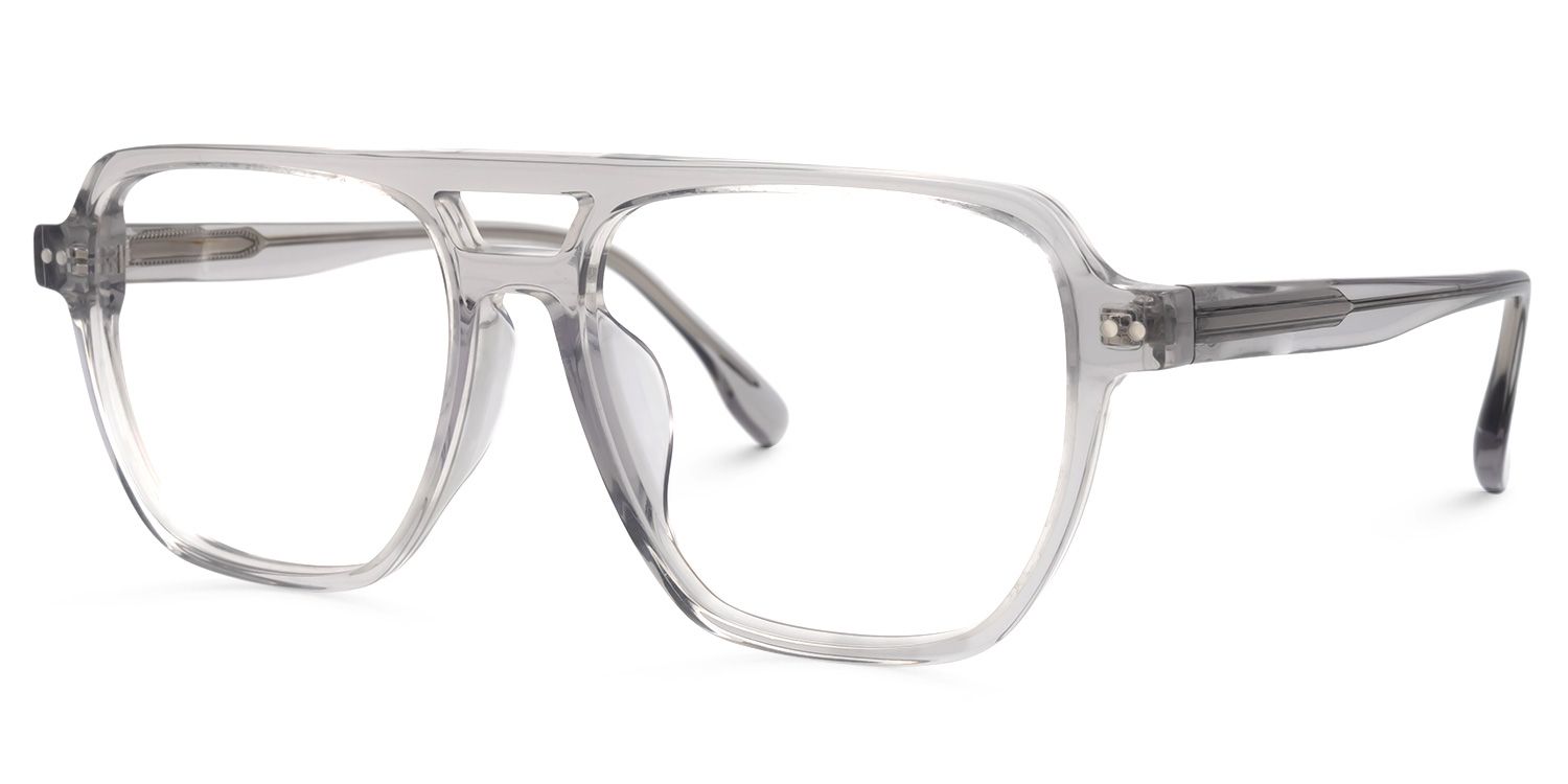Desiree Square Gray Glasses | ZEELOOL UK1