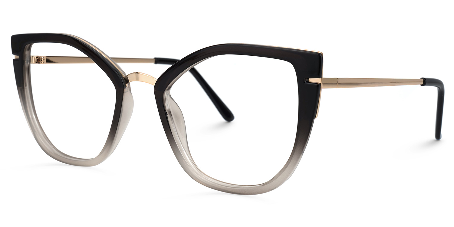 Tabrieah Cateye Gray-Black Glasses1