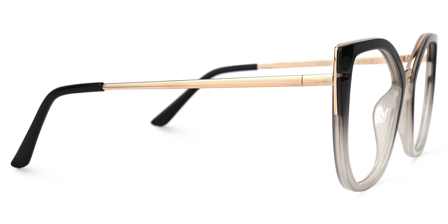 Tabrieah Cateye Gray-Black Glasses | ZEELOOL UK2