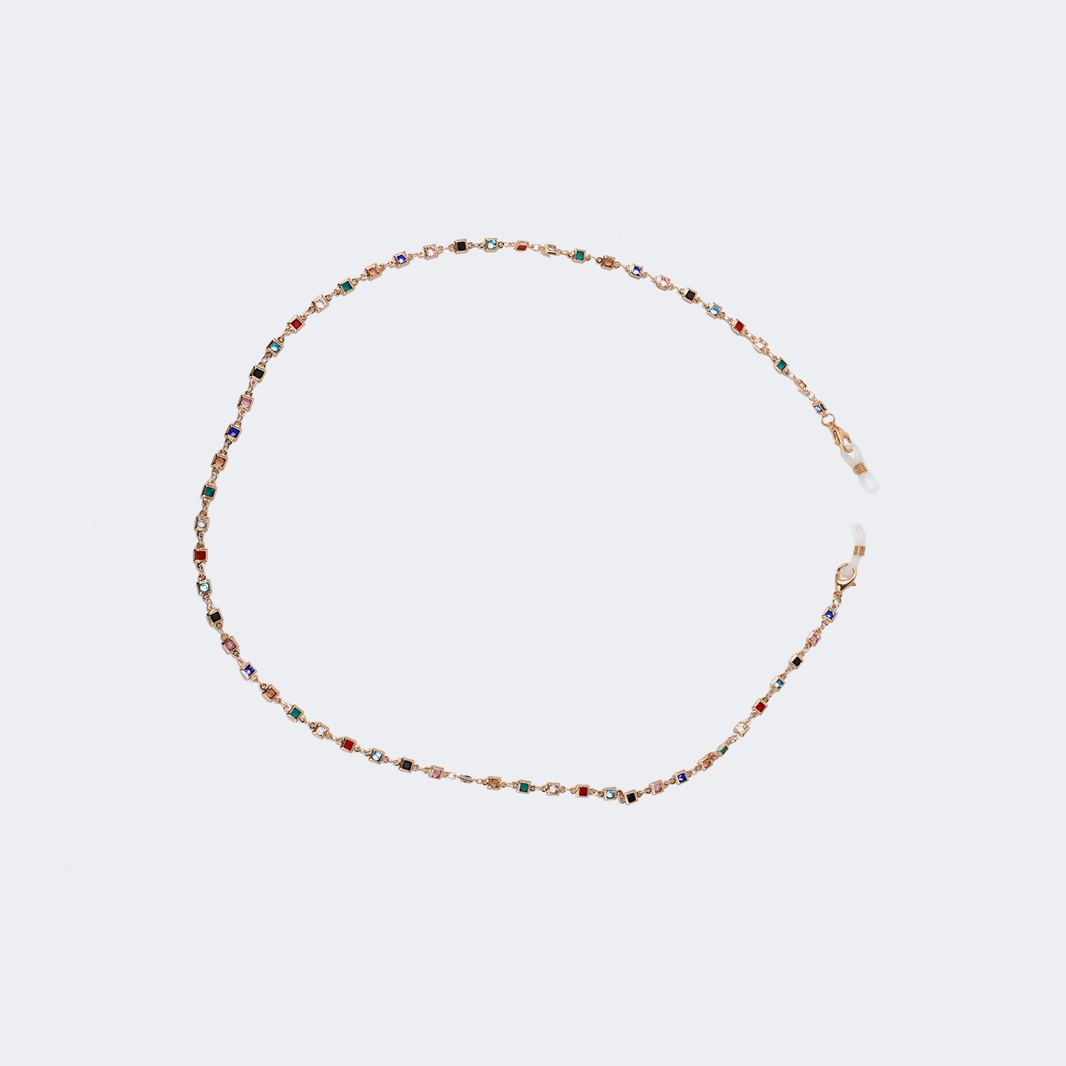 Beautiful Multicolor Diamond Eyeglasses Chains | ZEELOOL UK1