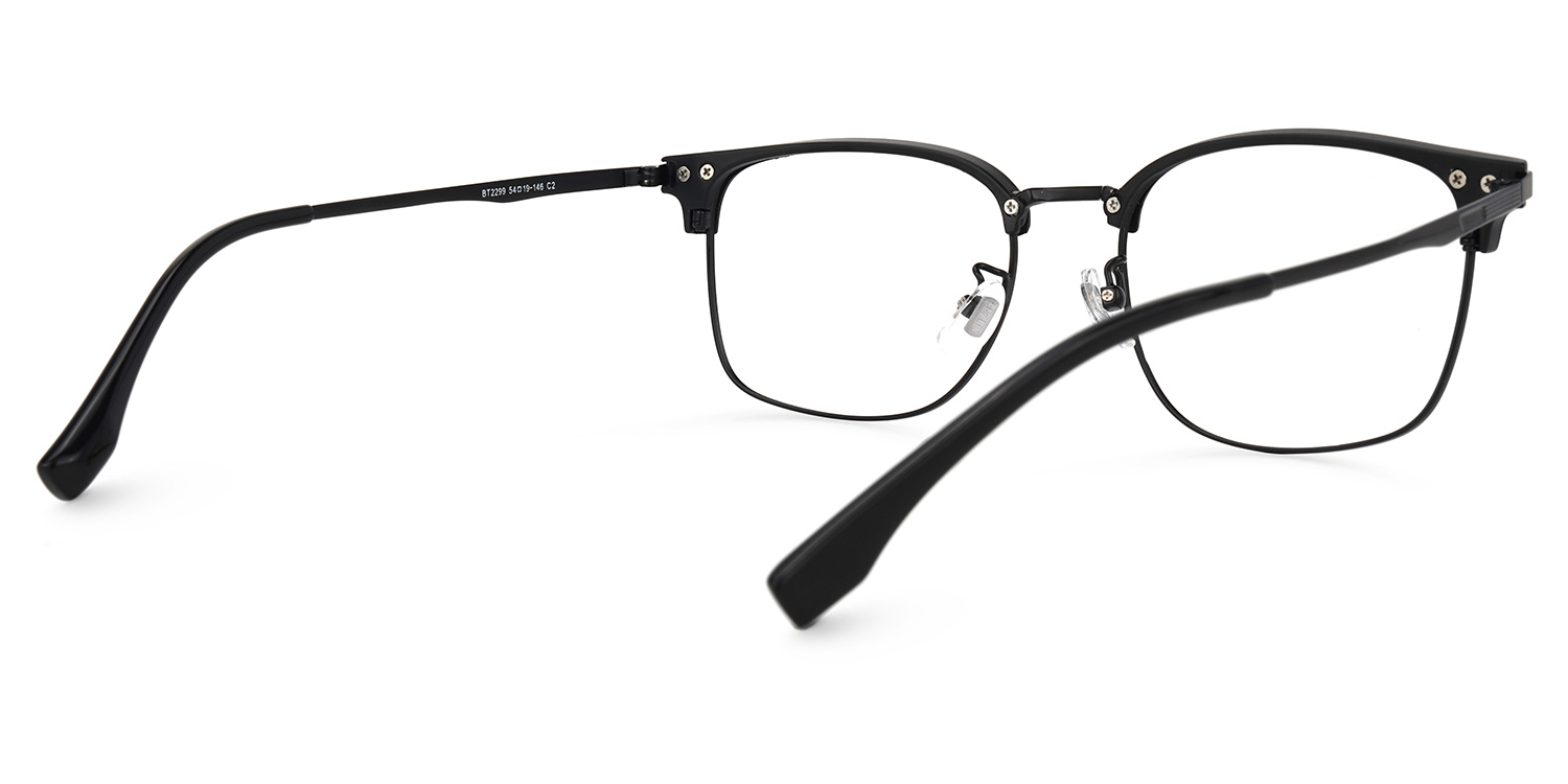 Turkessa Browline Black Glasses | ZEELOOL UK3