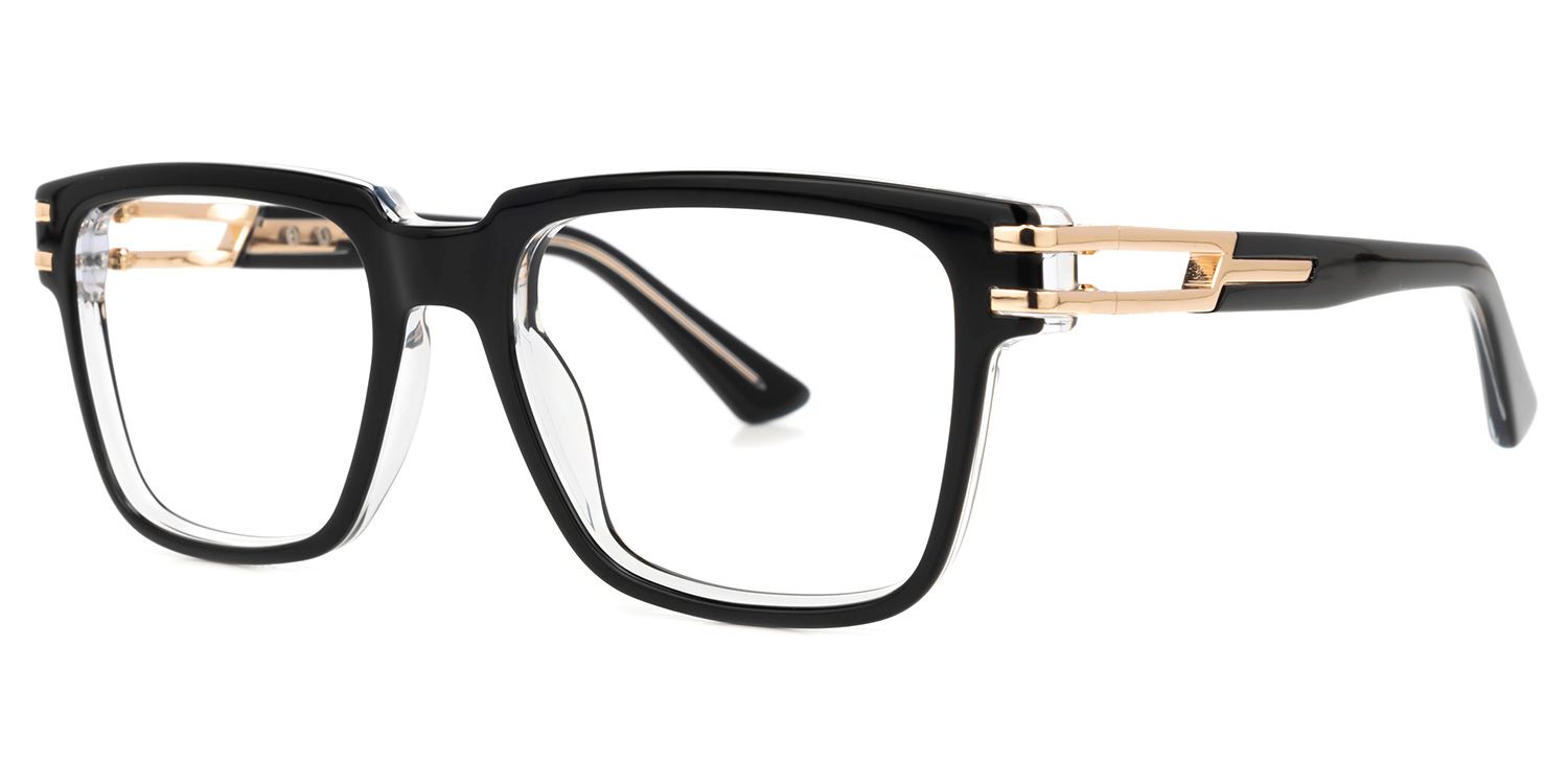 Jennie Square Black Glasses | ZEELOOL UK1