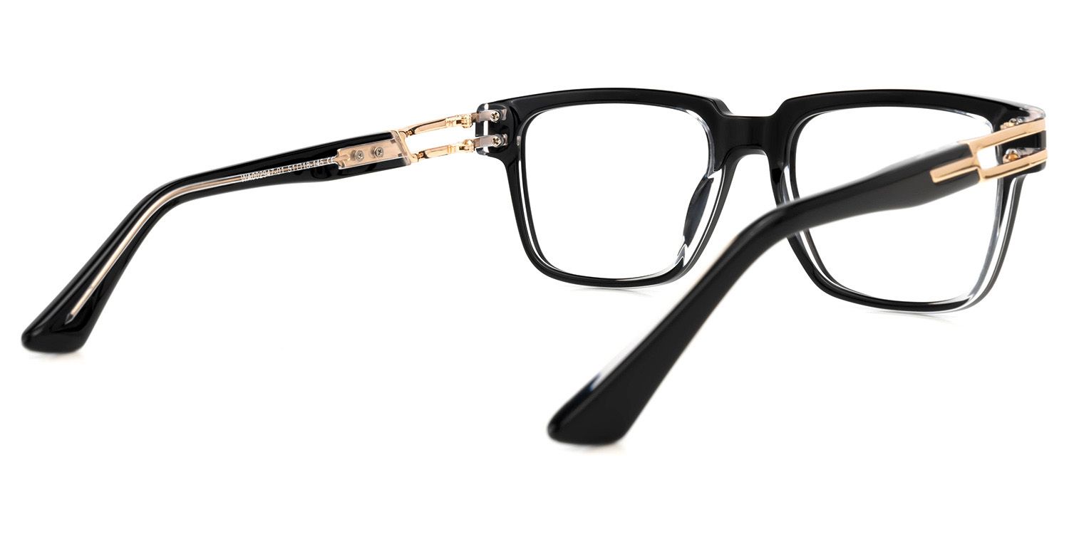 Jennie Square Black Glasses | ZEELOOL UK3