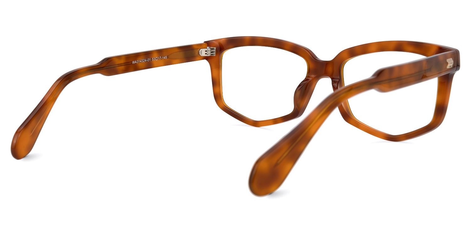 Geri Geometric Brown Glasses | ZEELOOL UK3