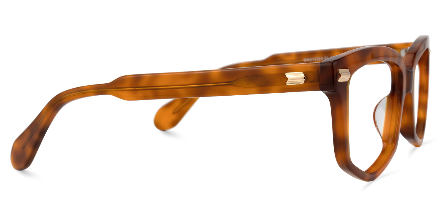 Geri Geometric Brown Glasses2