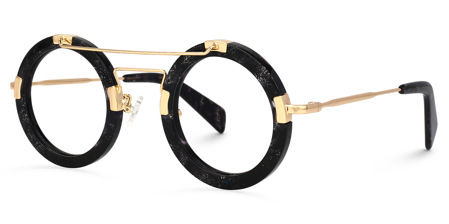 Talkami Round Black Glasses | ZEELOOL UK1